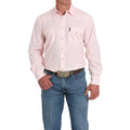 Cinch Men's Pink Modern Fit Floral Stripe Print Snap Shirt| MTW1303087