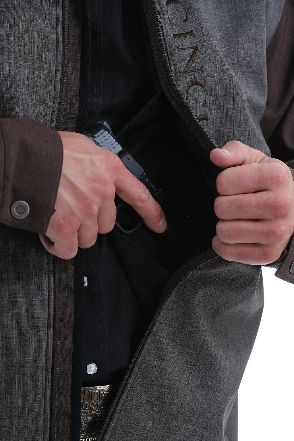 CINCH | MEN JACKET BROWN GREY MWJ1538001