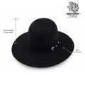 8X Wool Black | Iron Spur Western Hat Black 6 inch Crown 4 1/4 inch