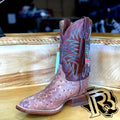 JUSTIN BOOTS : ORIGNAL Ostrich Square Toe Boots