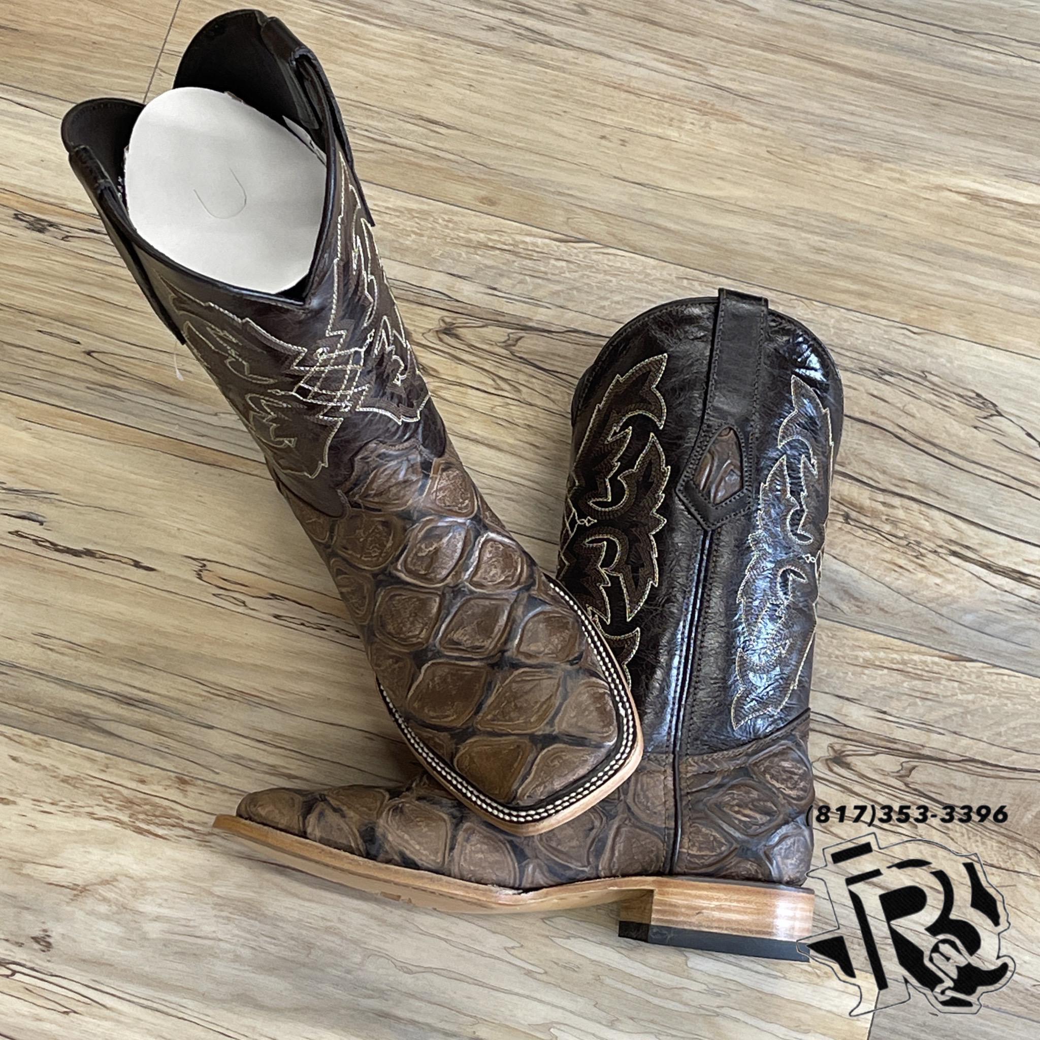 “ Michael “ | MEN WESTERN PRINT PIRARUCU BROWN
