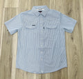 ROCK & ROLL MEN’S TEK CORE POWER BLUE PRINT STRIPE SHIRT |BMN3S11448