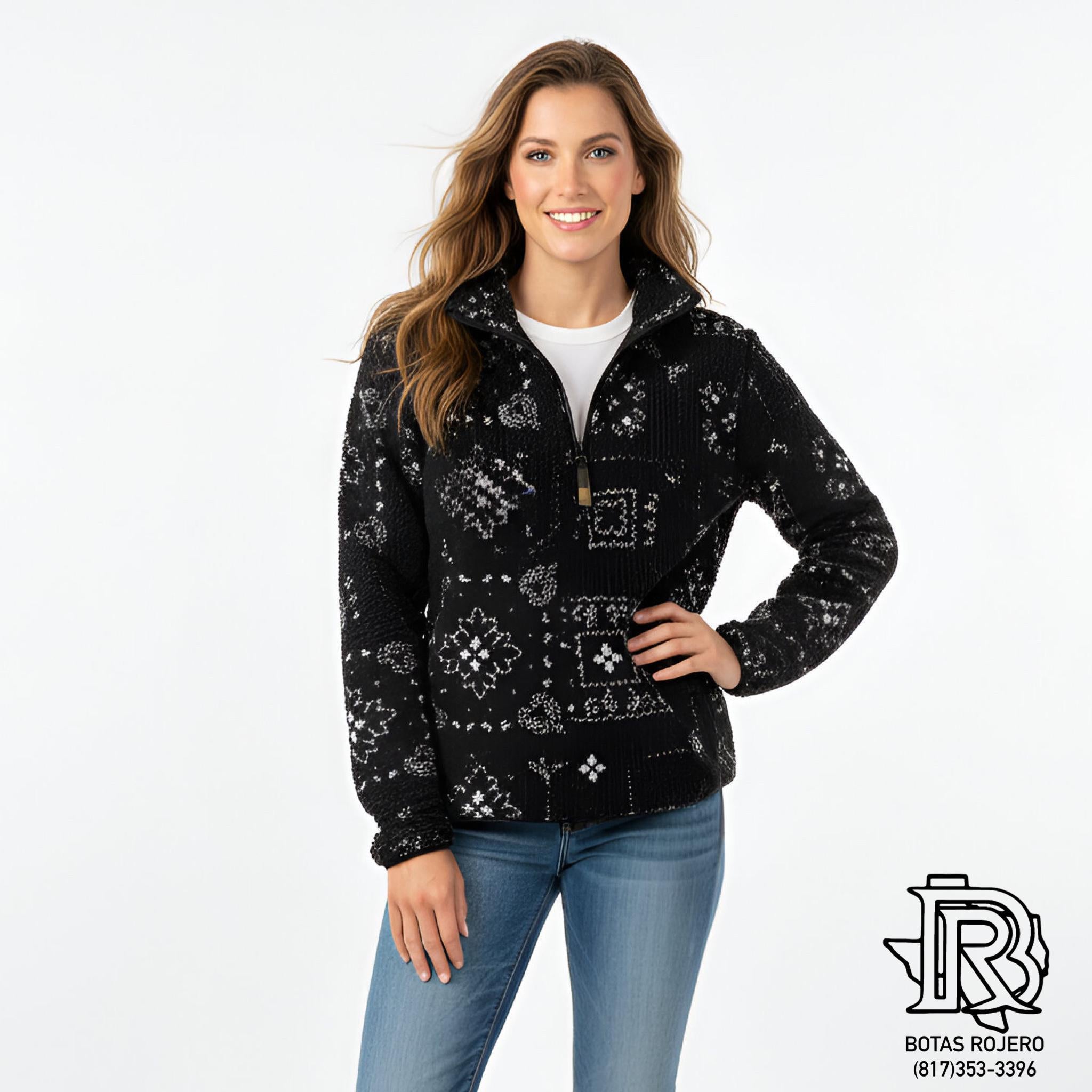 “ Averi “ | WOMEN SWEATER AZTEC RED MULTI COLOR 112317352