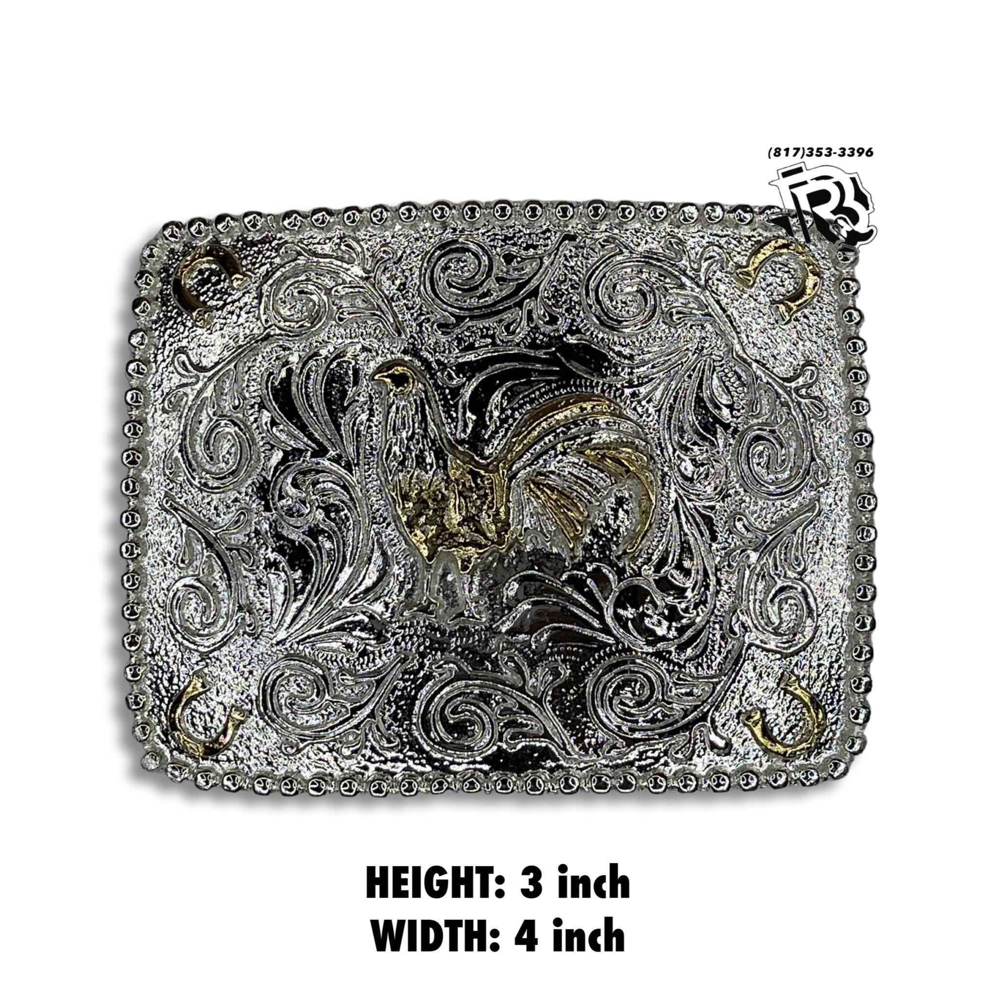 “ GALLO SILVER “ | MEN WESTERN BELT BUCKLE SQUARE