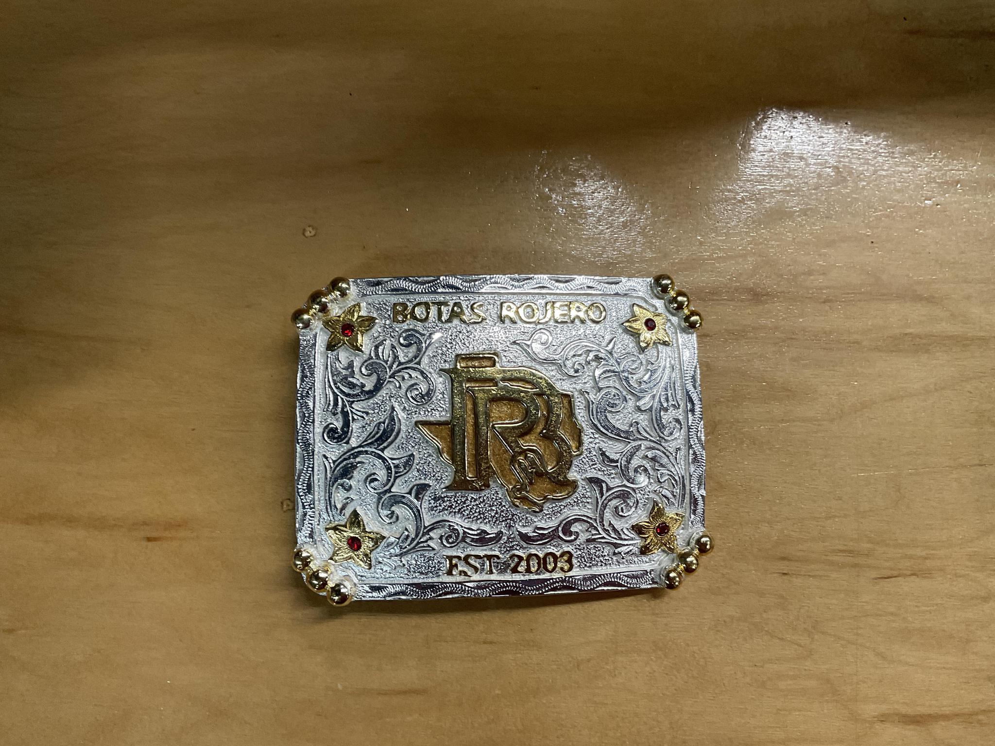 Botas Rojero Belt Buckle Silver/Red