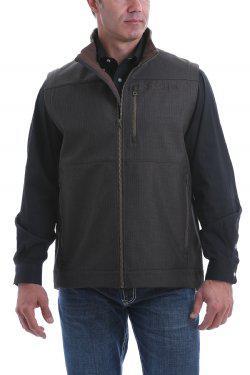 CINCH MENS VEST BROWN MWV1515004