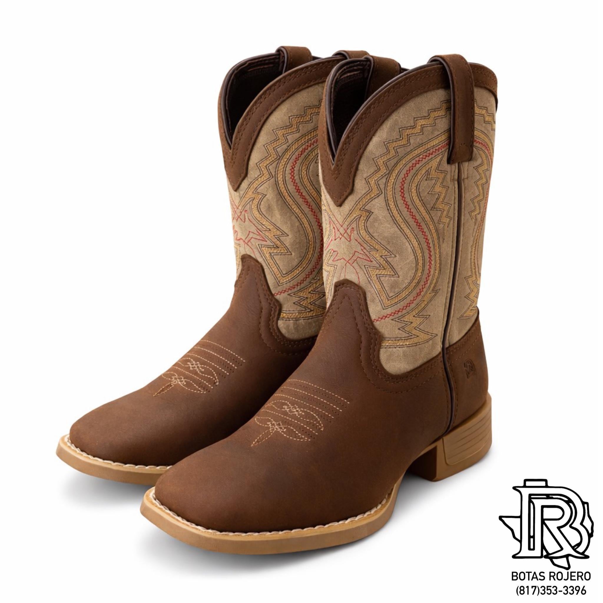 DURANGO® LIL' REBEL PRO™ LITTLE KIDS' COFFEE AND BONE WESTERN BOOT DBT0241C