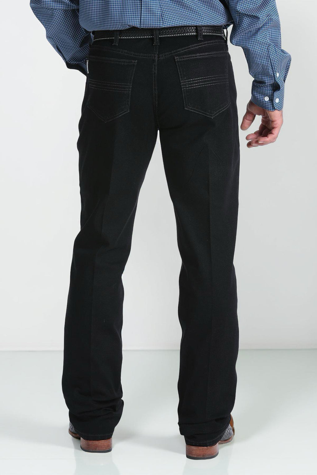 STRAIGHT LEG MEN'S CINCH JEANS BLACK JEANS MB98034012 SILVER LABEL