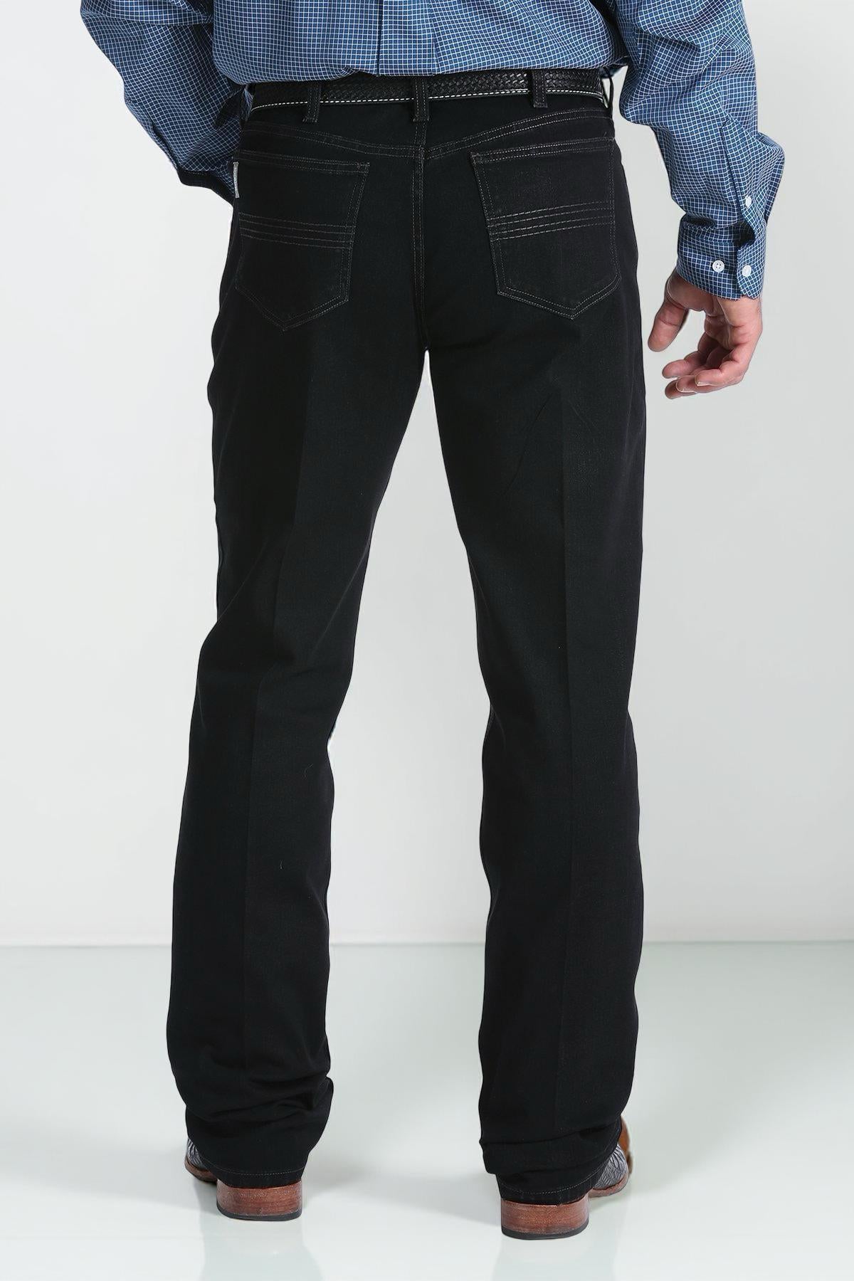 STRAIGHT LEG MEN'S CINCH JEANS BLACK JEANS MB98034012 SILVER LABEL