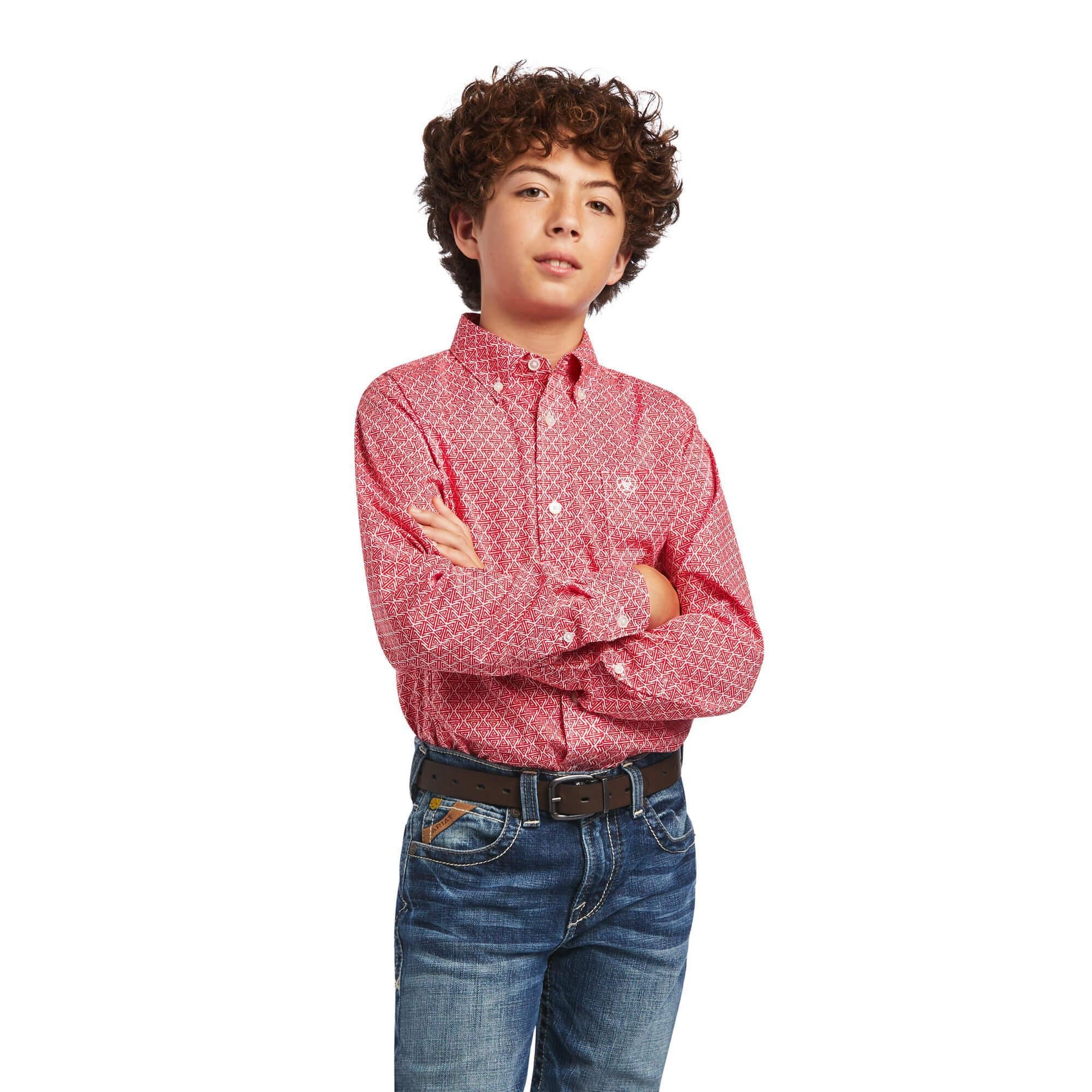 Kids Ariat Fabio Stretch Classic Fit Shirt