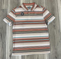 ROCK & ROLLL MEN’S SERAPE STRIPE PRINTED TAN POLO | BM51T08344