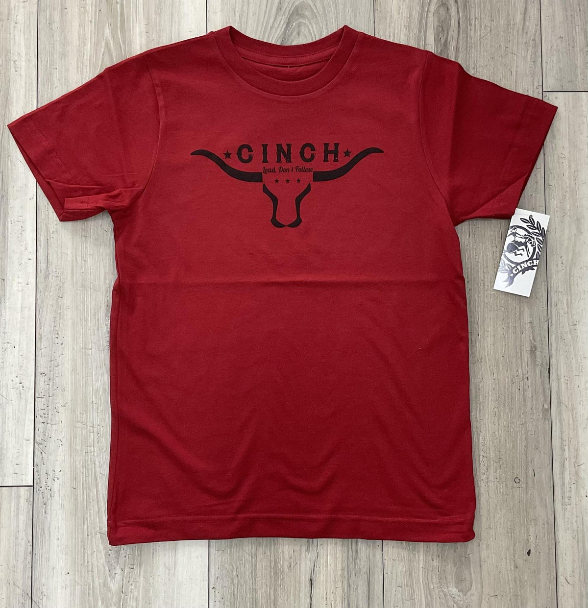 Cinch  Boys' Longhorn Logo T-Shirt |MTT7670191