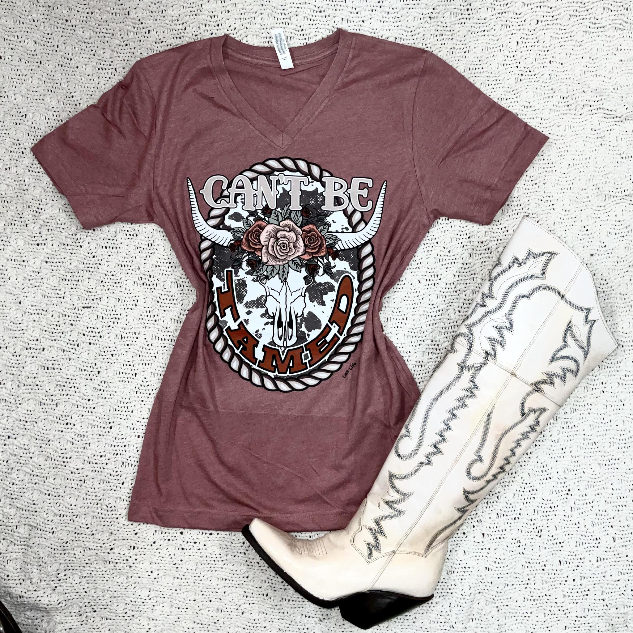 "Can’t be tamed" pink T shirt