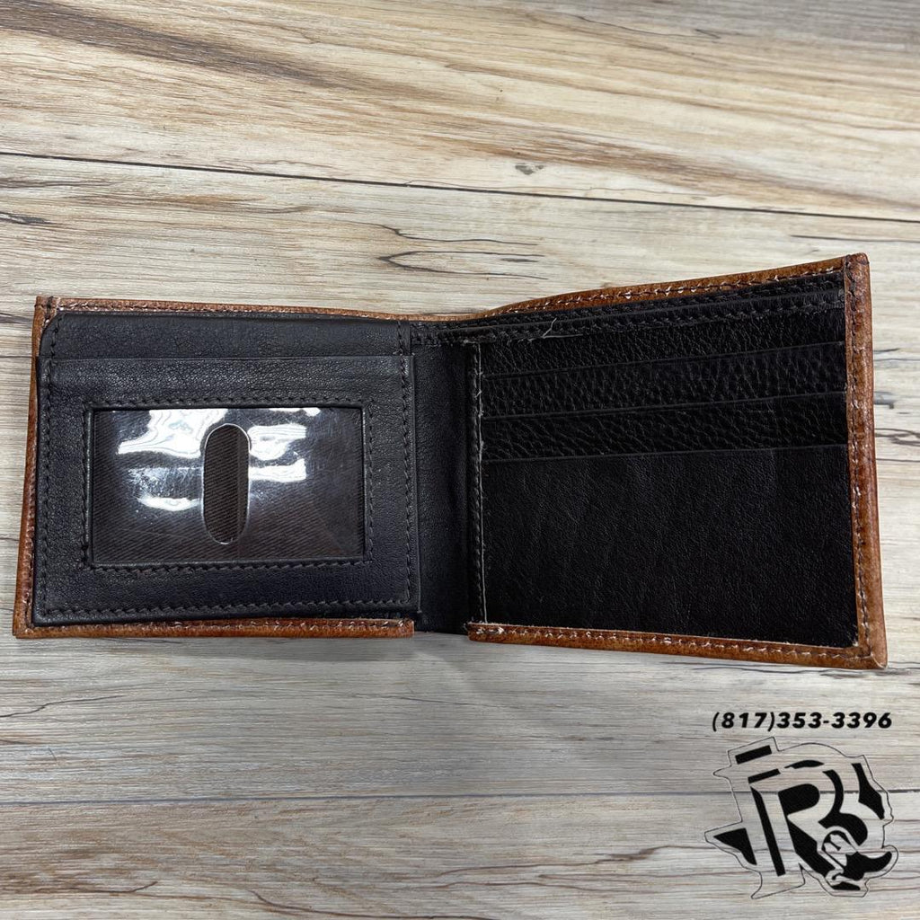 “ THOMAS  “ | IRON SPUR WESTERN CO MEN BI FOLD  WESTERN TOOLED LEATHER WALLET BEADED