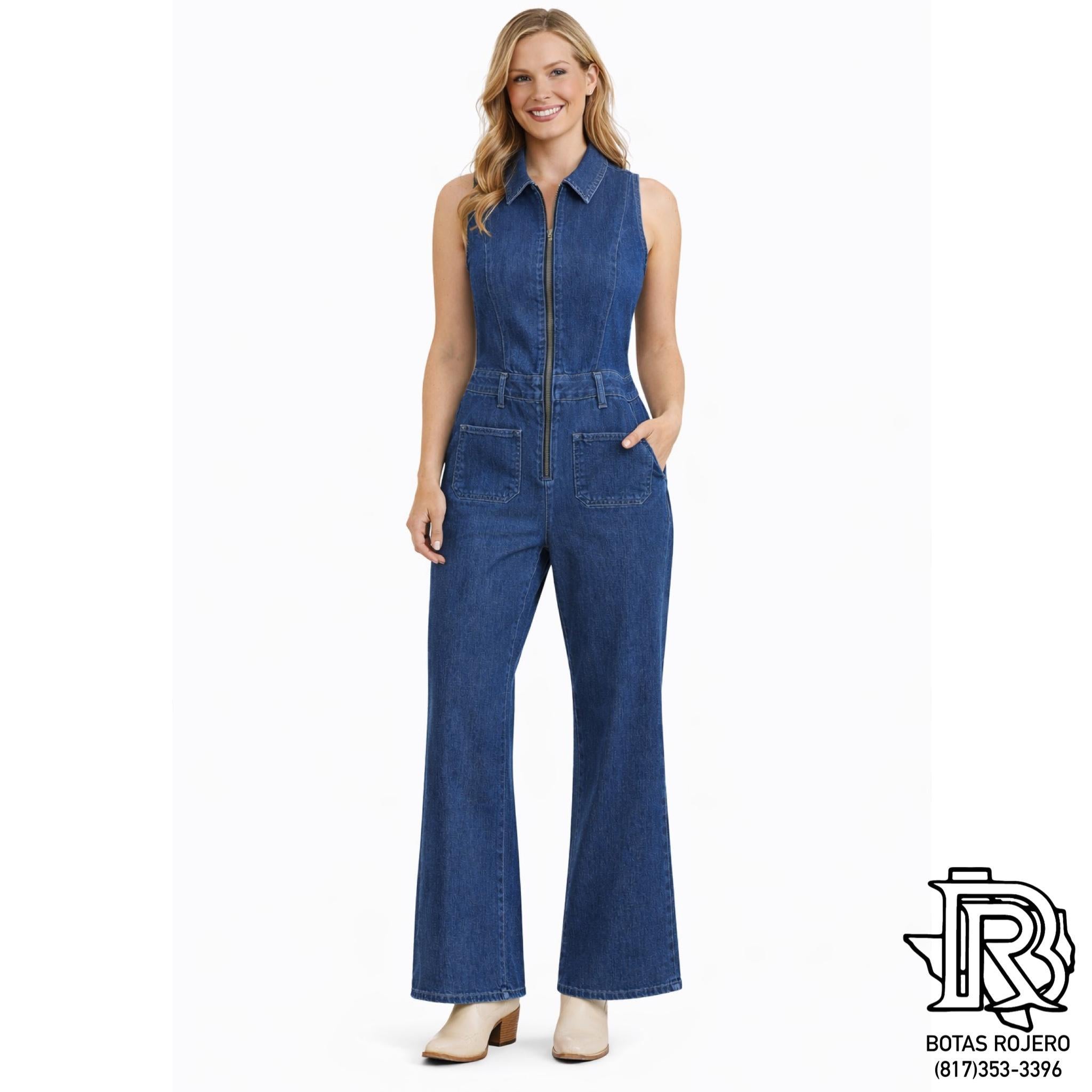 ROSIE DENIM WESTERN JUMPSUIT