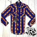 Rock & Roll Cowboy Mens Crinkle Aztec B2S9122