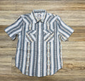 ‘’GAEL’’ MEN’S ROCK & ROLL NATURAL SHORT SLEEVE SNAP SHIRT | PMN3S06903