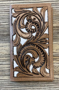 “ MARIO  “ | MEN BI FOLD WESTERN TOOLED LEATHER WALLET