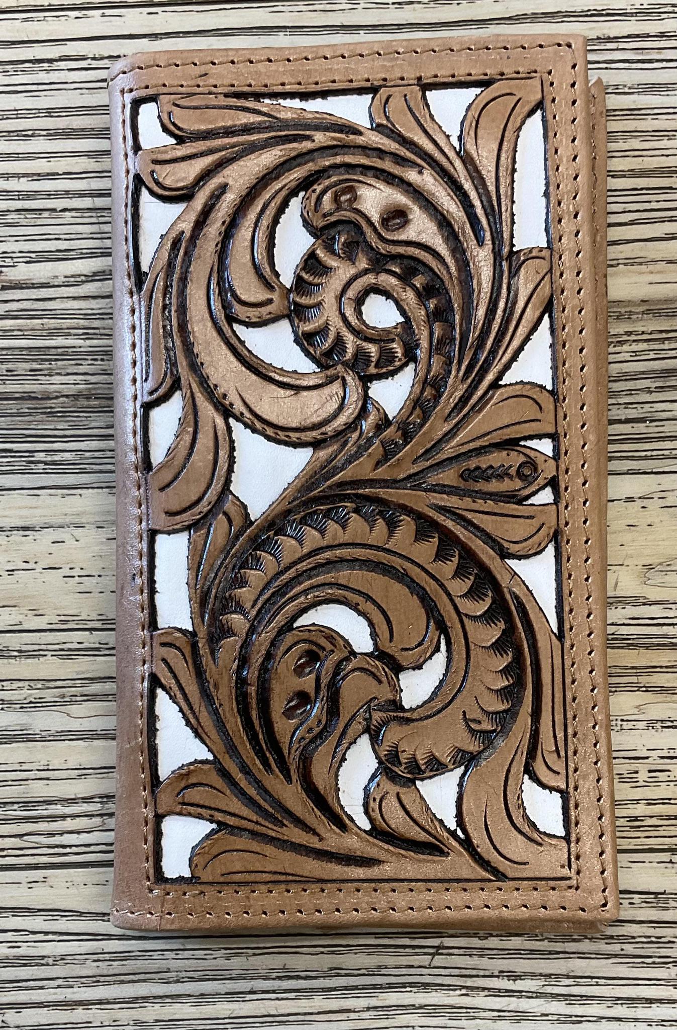 “ MARIO  “ | MEN BI FOLD WESTERN TOOLED LEATHER WALLET