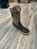 MEN’S CHOCOLATE CROCODILE BOOTS