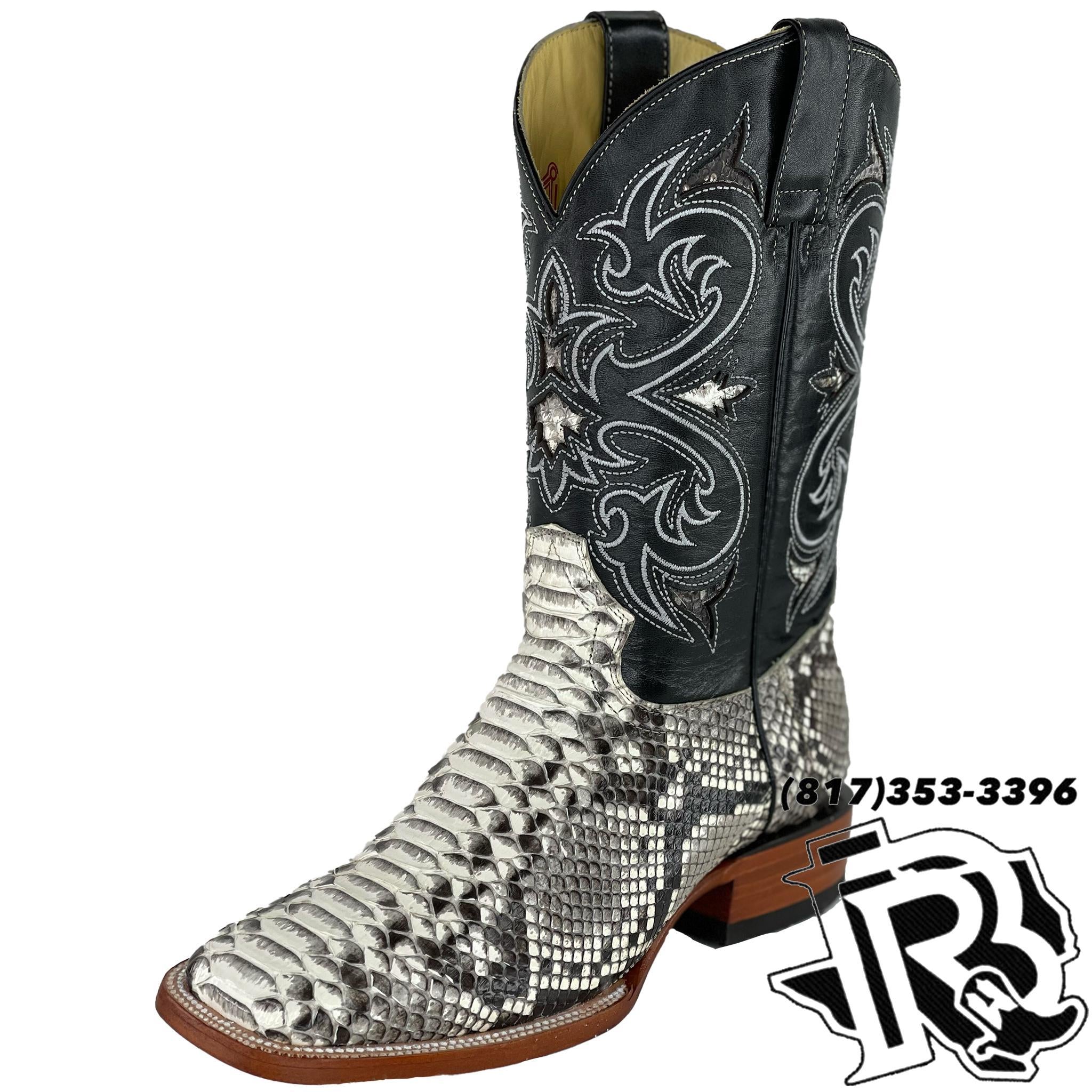 ORIGINAL PYTHON SNAKE | SQUARE TOE MEN BOOTS STYLE #1010
