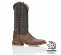 Justin Men's Chisolm Broad Square Toe Full Quill Ostrich Western Boots| JE8172