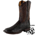 HORNBACK CAIMAN | TONY LAMA DARK BROWN MEN SQUARE TOE BOOT