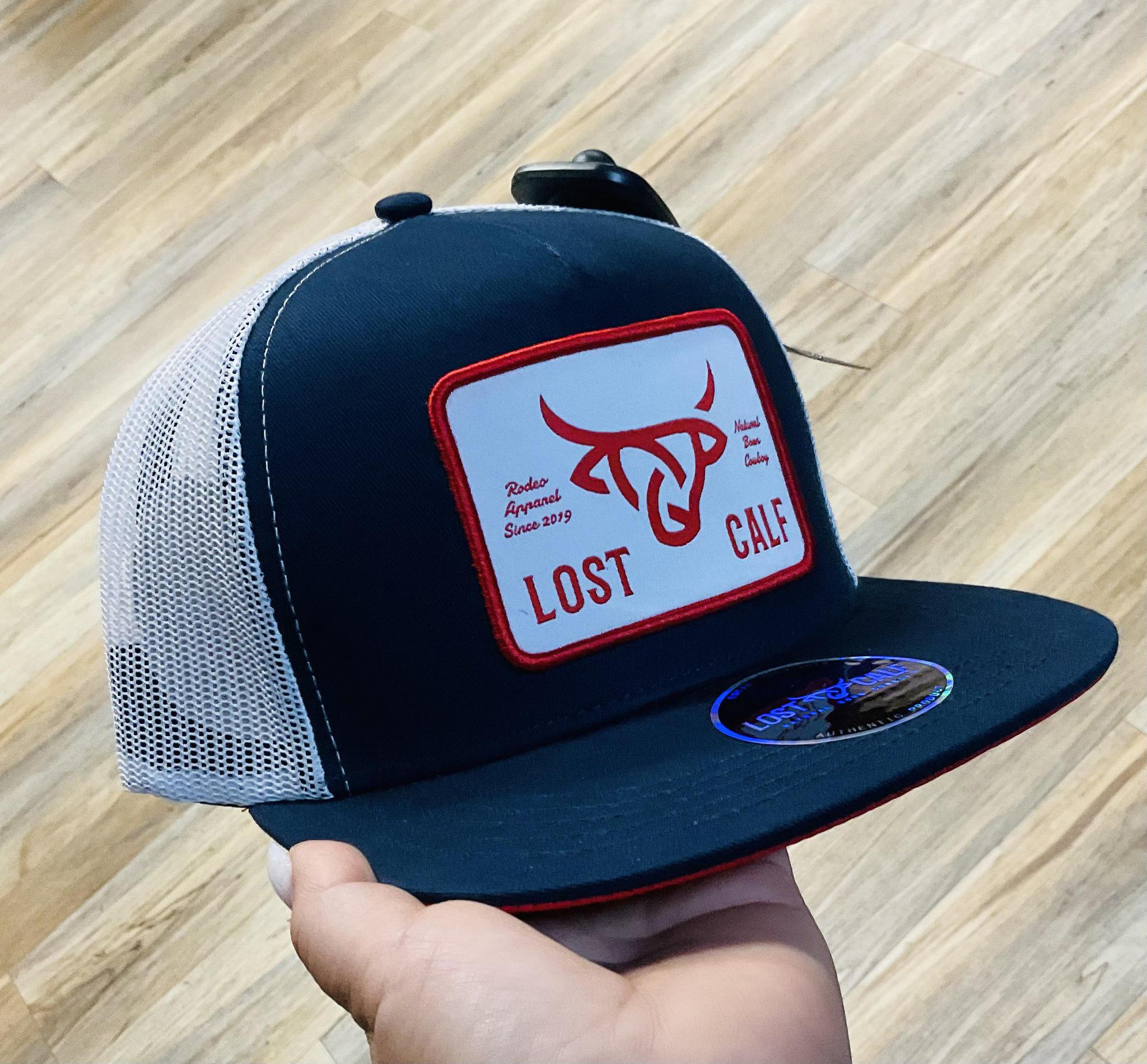 ‘’WILSON’’   Bull red/navy blue  Lost Calf Cap