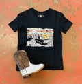 Boys graphic tee black rock & roll | RRBT21R12L