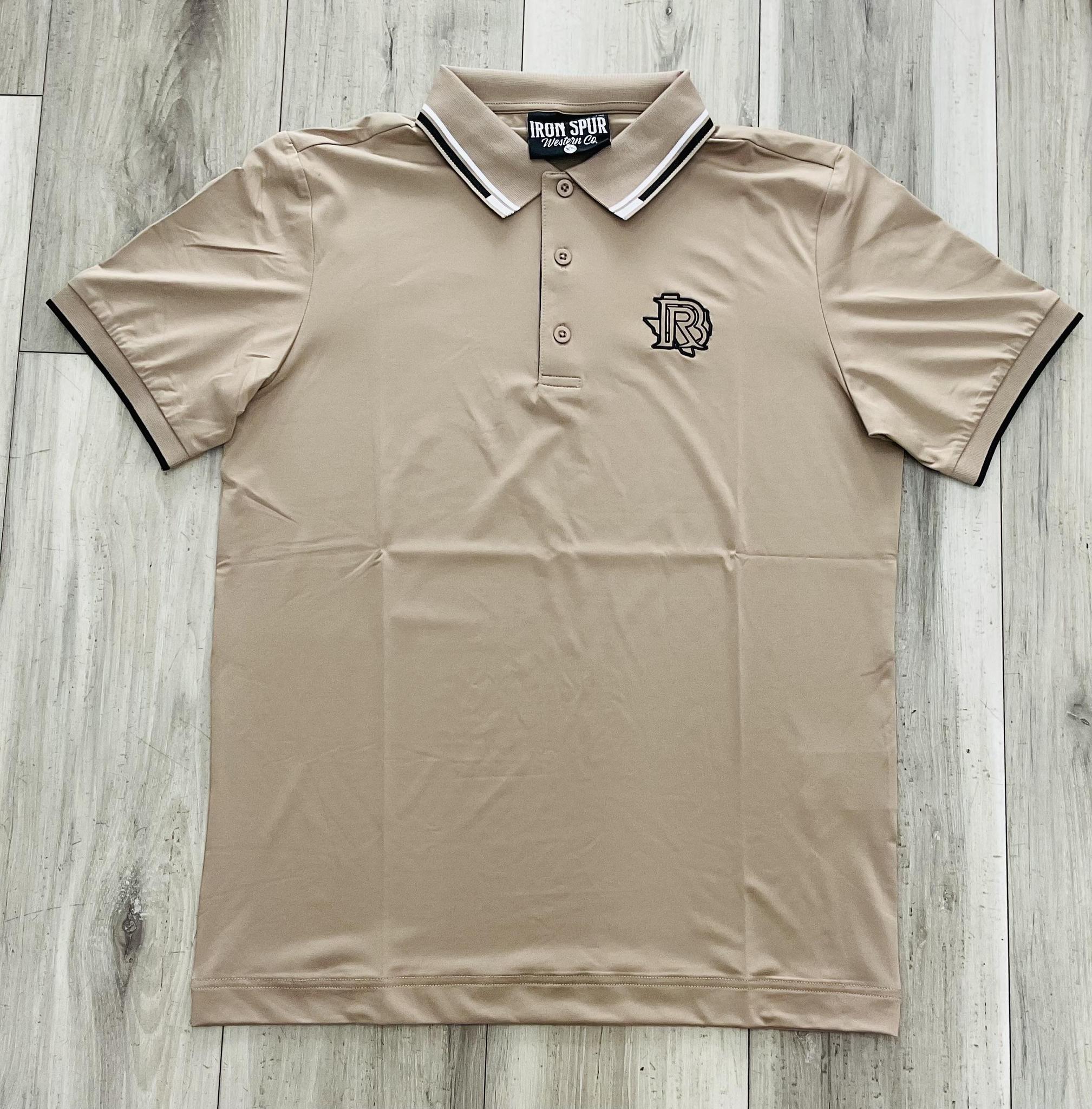 CANNON |MEN’S IRON SPUR KHAKI POLO