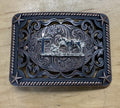PRAYING HORSE BELT BUCKLE