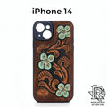iPhone 14 Hand-Tooled Genuine Leather Case