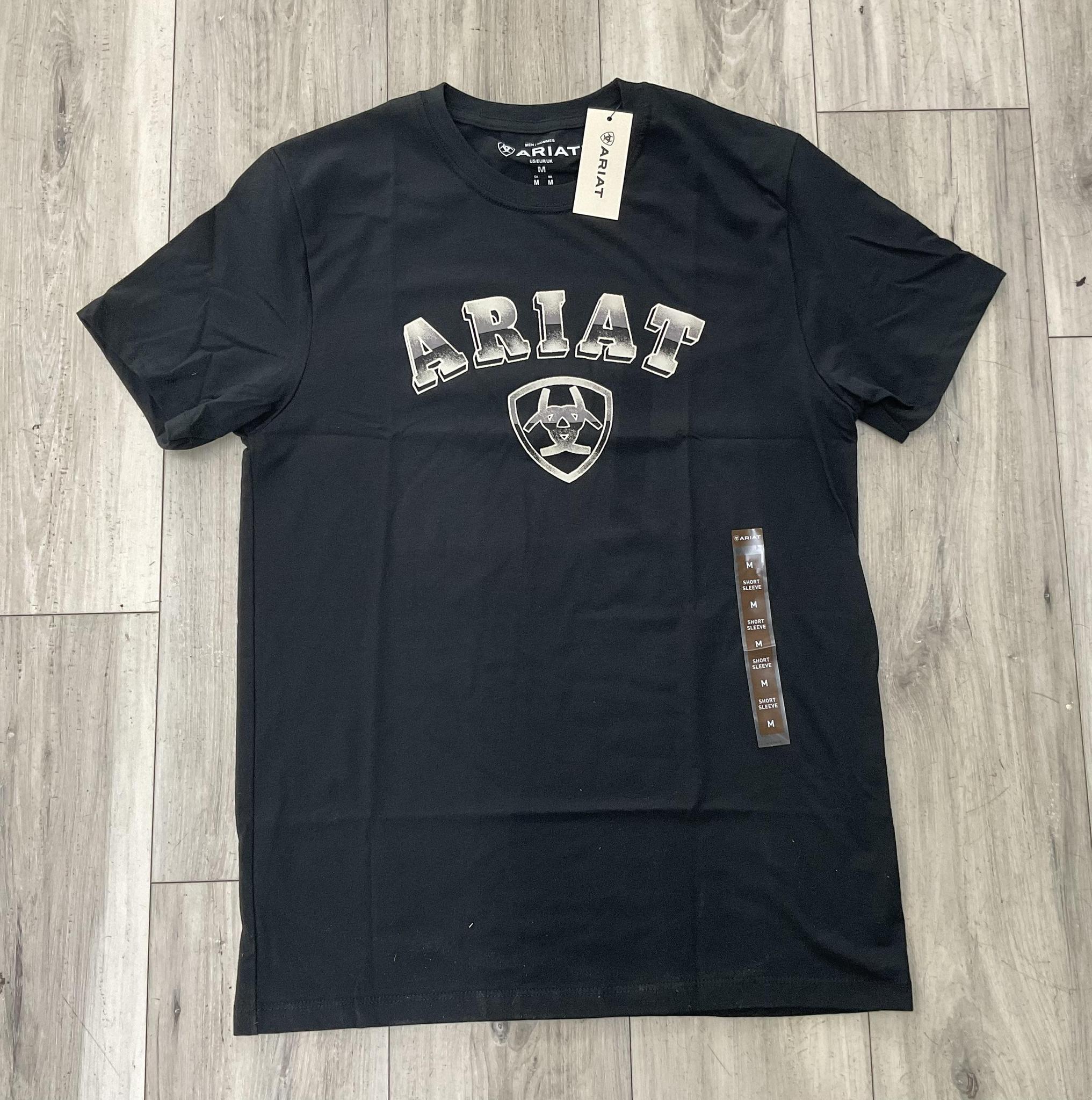 ARIAT MEN’S STIPPLE HORIZON BLACK T-SHIRT | 10073460