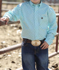 BOYS CINCH LONG SLEEVE LIGHTBLUE SHIRT | MTW7060290