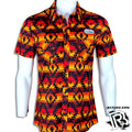 “ GABRIEL” | MEN'S SHORT SLEEVE SHIRT BLACK SNAP SHIRT ROCK & ROLL B1S3338