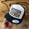 “ Rigo “ | WESTERN CAP BY BR AZTEC BLACK/WHITE/BLACK