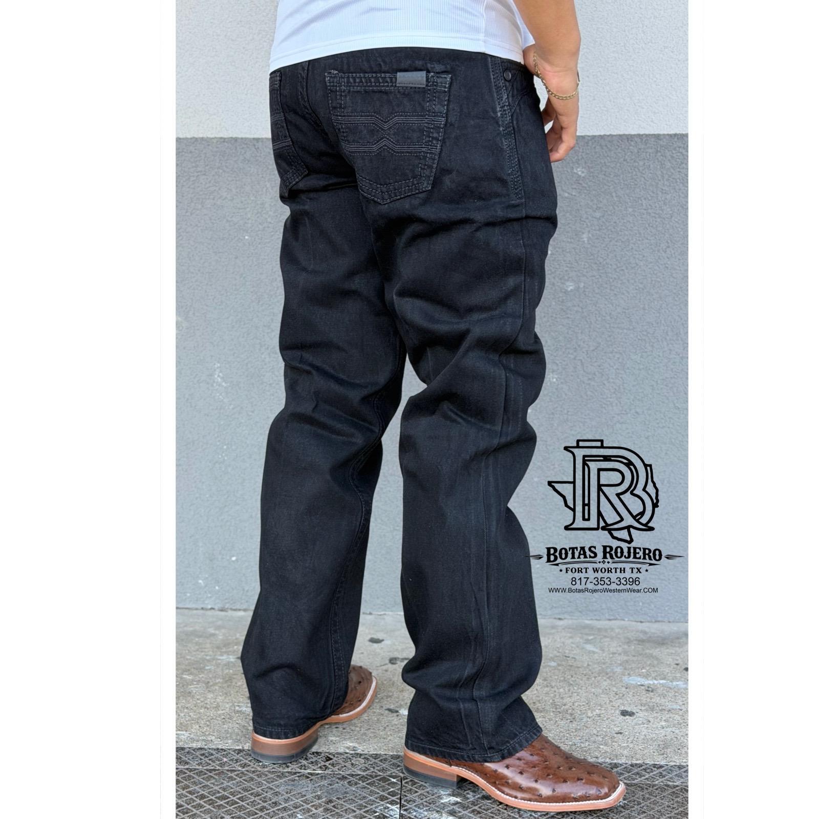 04 | BOOTCUT IRON SPUR BLACK MEN WESTERN JEANS