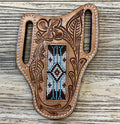 “ ANTHONY “ |  IRON SPUR WESTERN CO.  KNIFE SHEATH WESTERN TOOLED LEATHER BEADED