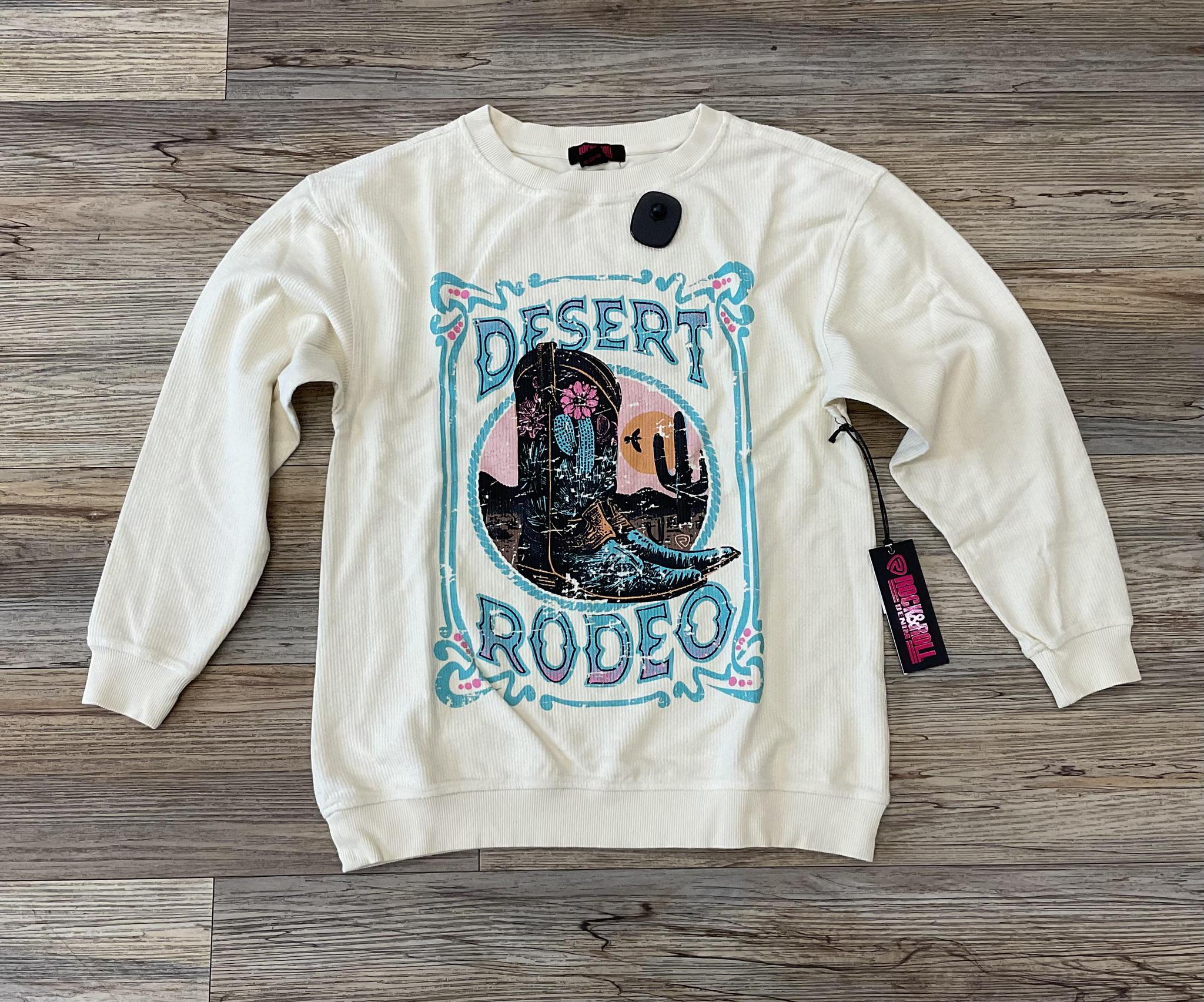 ‘’LIA’’ ROCK & ROLL EGGSHELL DESERT RODEO PULLOVER | BW91T04025