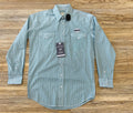MENS PANHANDLE TURQUOISE LONG SLEEVE SNAP SHIRT |RMN2S04582