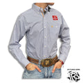 “ Dylan “ | MEN LONG SLEEVE BUTTON UP SHIRT BLUE