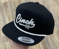 Cinch Black Embroidered Logo Rope Cap | MCC0600208