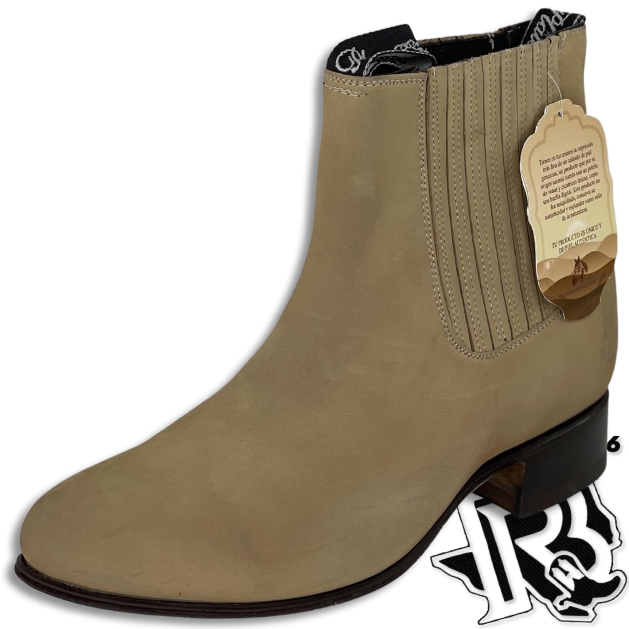 BOTIN CHARRO EL CANELO | PIEL BOVINO NOBUCK ARENA #228