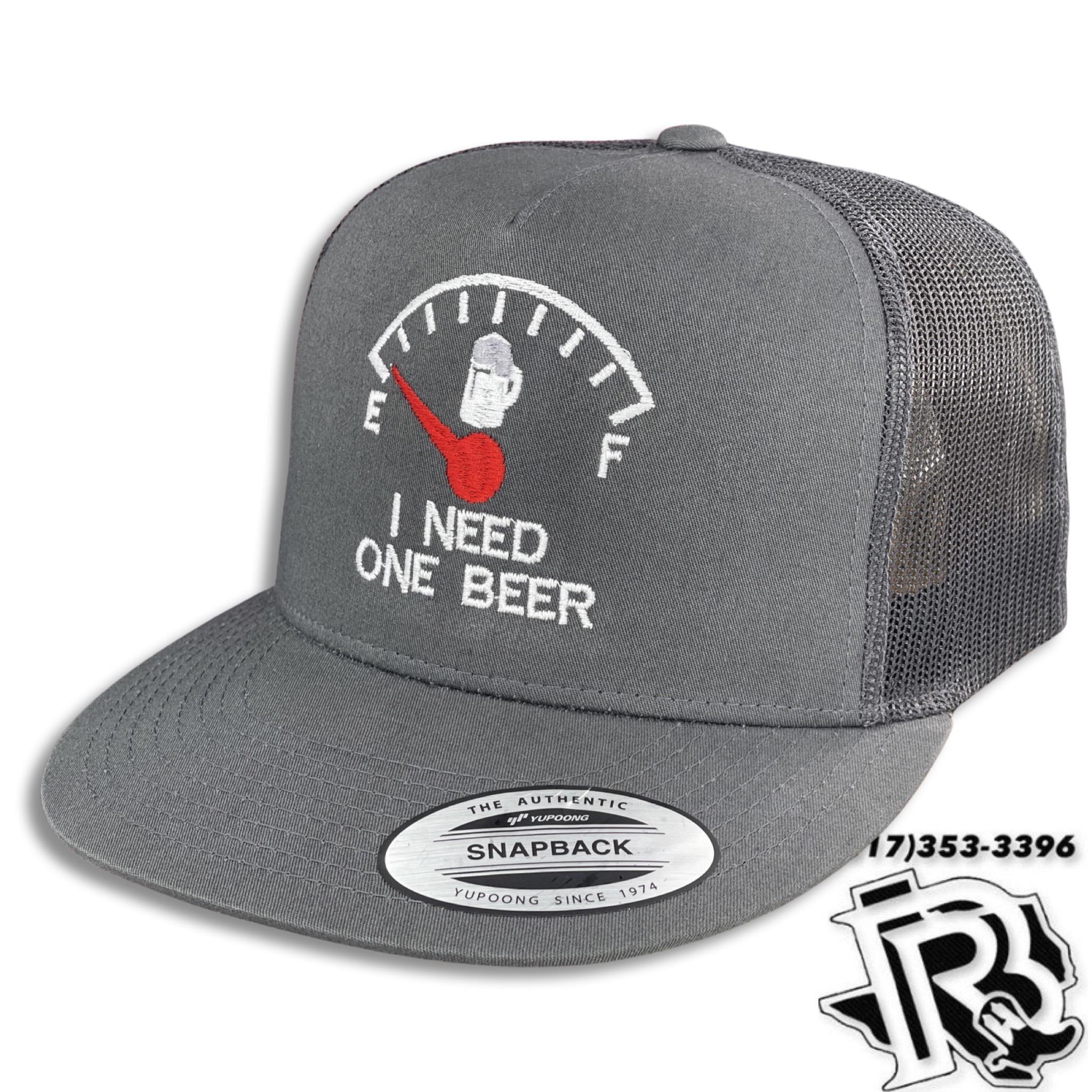 “ Beer Needed “ | BR CAP TRUCKER CAP CHARCOAL CHARCOAL