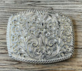 ‘’ALI’’ |SILVER METAL  WESTERN COWBOY BELT BUCKLE