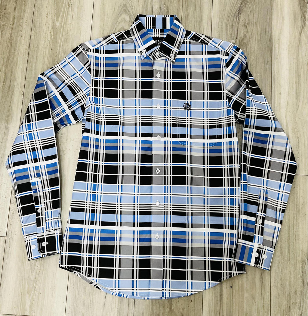 ‘’ RIO BRAVO ’’ MEN’S  WESTERN LONG SLEEVE IRON SPUR SHIRT