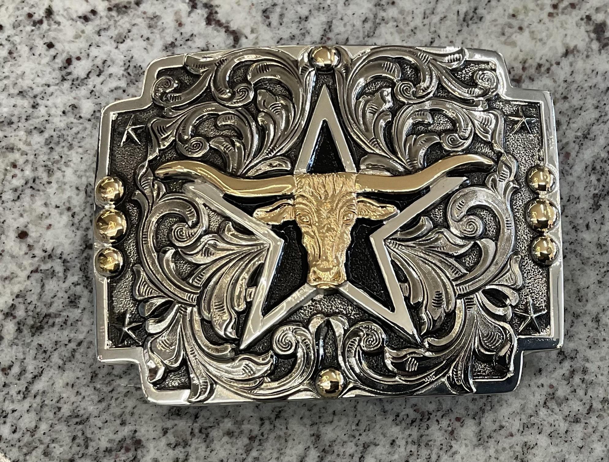 CRUMRINE LONGHORN BUCKLE | C10020