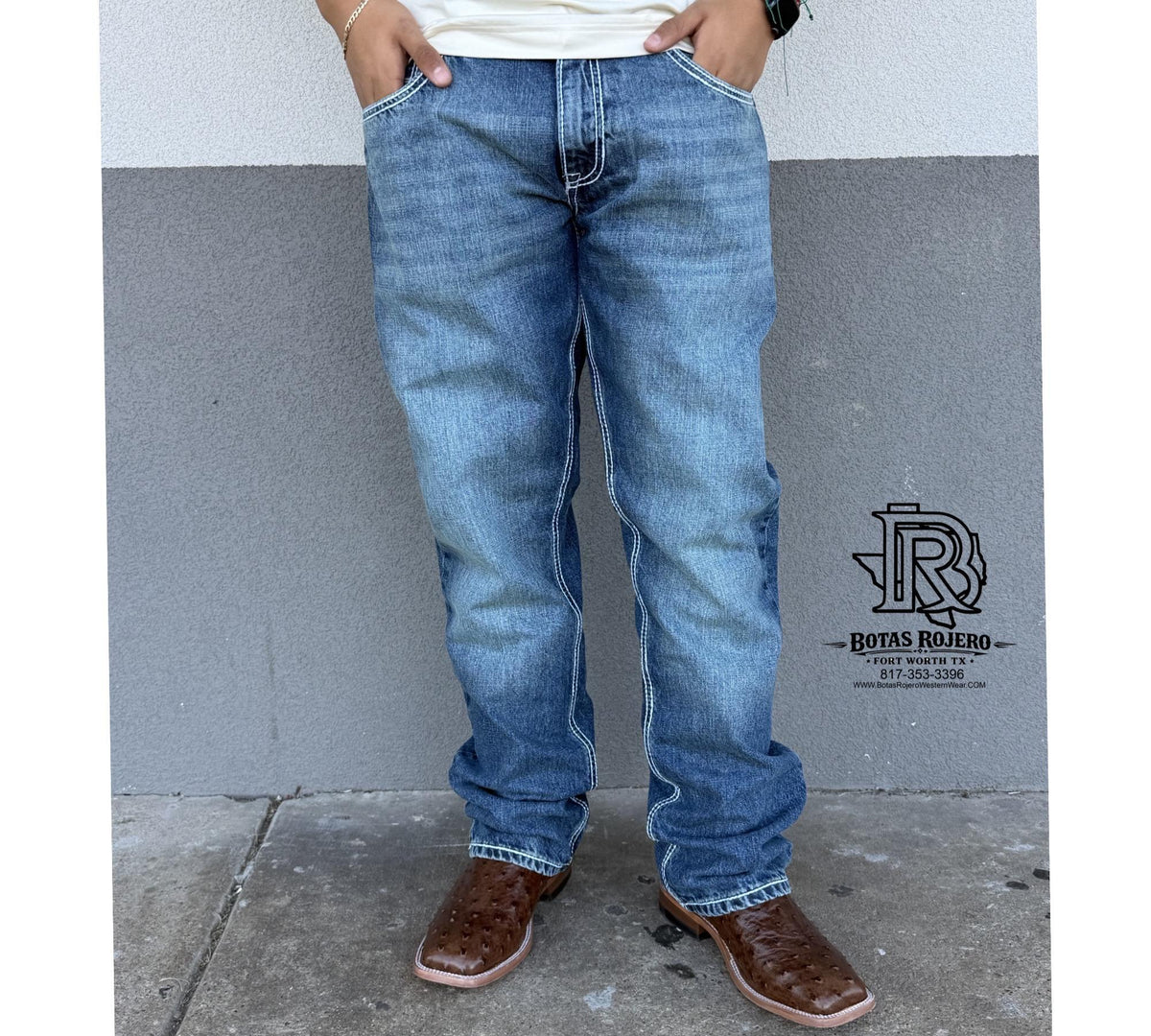 01 | STRAIGHT | LIGHT BLUE | IRON SPUR | MEN WESTERN JEANS