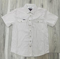 ROCK & ROLL MEN’S TEK BCORE TAN PRINT STRIPE SHORT SLEEVE SHIRT | BMN3S09907