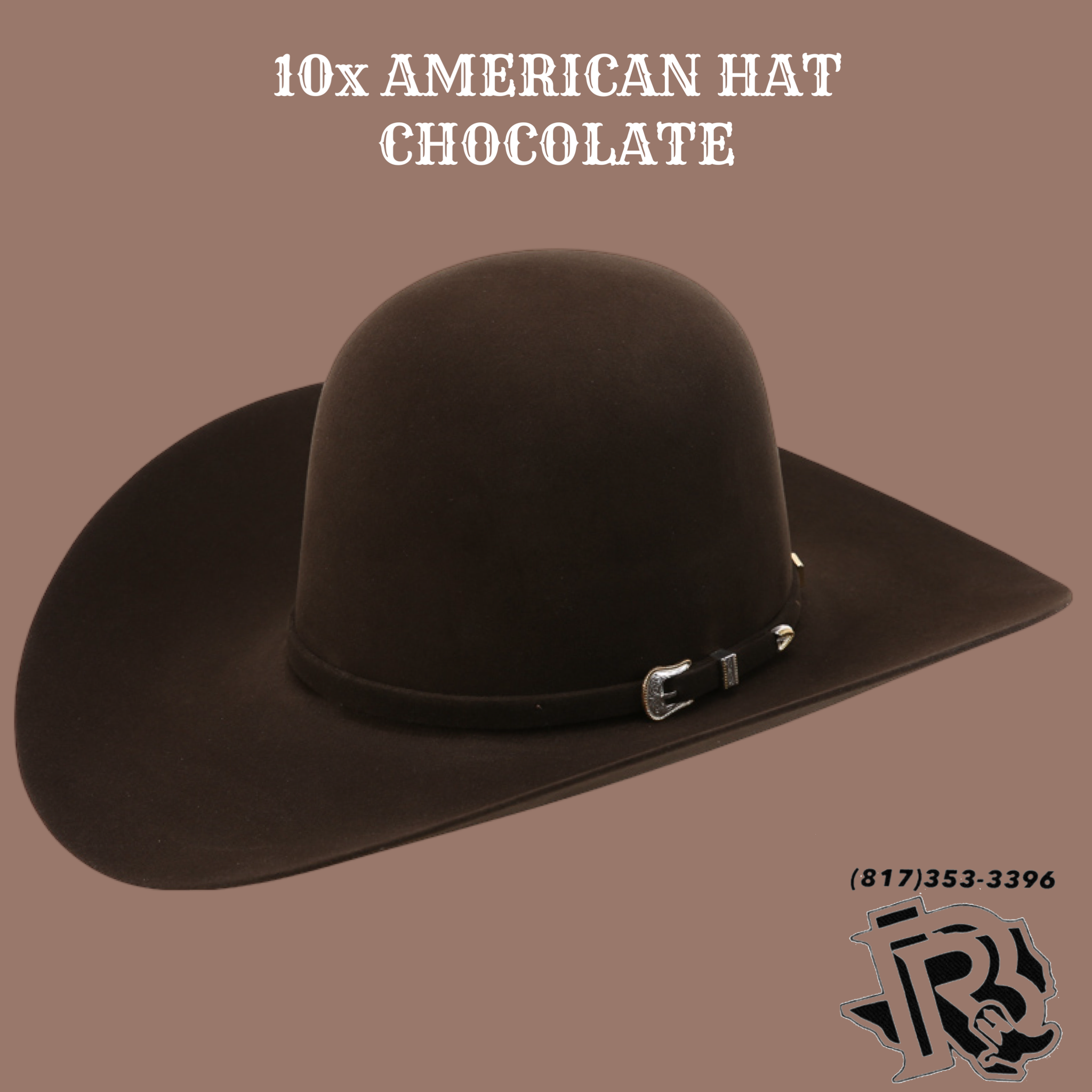 10X CHOCOLATE | AMERICAN HAT FELT COWBOY HAT